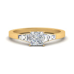 Load image into Gallery viewer, princess-cut-diamond-ring-with-tapered-baguettes-in-FD10590PRRANGLE3-NL-YG
