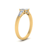 Load image into Gallery viewer, princess-cut-diamond-ring-with-tapered-baguettes-in-FD10590PRRANGLE3-NL-YG