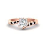 Load image into Gallery viewer, princess-cut-diamond-swirl-channel-set-black-diamond-wedding-ring-in-rose-gold-FDENS4028PRRGBLACK-NL-RG.jpg?v=1754995974
