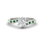 Load image into Gallery viewer, princess-cut-diamond-swirl-channel-set-emerald-wedding-ring-in-white-gold-FDENS4028PRRGEMGR-NL-WG.jpg?v=1754995972