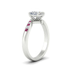 Load image into Gallery viewer, princess-cut-diamond-swirl-channel-set-pink-sapphire-wedding-ring-in-white-gold-FDENS4028PRRGSADRPIANGLE2-NL-WG.jpg?v=1754995971
