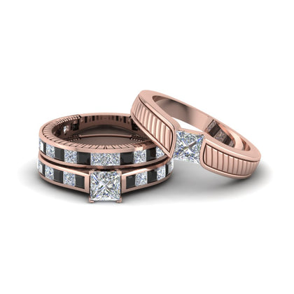 engraved-trio-matching-wedding-sets-with-black-diamond-in-14k-white-gold-fd8225
