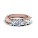 Load image into Gallery viewer, princess-cut-five-stone-wedding-anniversary-ring-(2-ct.)-in-rose-gold-FD8008PRB-2CT-NL-RG.jpg