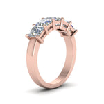 Load image into Gallery viewer, princess-cut-five-stone-wedding-anniversary-ring-(2-ct.)-in-rose-gold-FD8008PRB-2CT-NL-RG.jpg