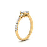 Load image into Gallery viewer, Delicate Antique Pave Princess Engagement Ring