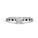 Load image into Gallery viewer, princess-cut-french-pave-black-diamond-engagement-ring-in-white-gold-FD11408PRRGBLACK-NL-WG_2bf40aea-ff34-4d18-94d8-01c16503de4b?v=1762849878