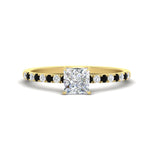 Load image into Gallery viewer, princess-cut-french-pave-black-diamond-engagement-ring-in-yellow-gold-FD11408PRRGBLACK-NL-YG_78f7bb8e-9eef-49b9-b9a8-c98531ce6880?v=1762849878