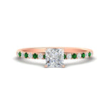 Load image into Gallery viewer, princess-cut-french-pave-emerald-engagement-ring-in-rose-gold-FD11408PRRGEMGR-NL-RG_4201e231-2fad-4a1b-a59c-b06b30ae47cd?v=1762849878