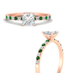 Load image into Gallery viewer, princess-cut-french-pave-emerald-engagement-ring-in-rose-gold-FD11408PRRGEMGRANGLE3-NL-RG_20c62c7d-1e71-480b-a91c-6f1321fb85a1?v=1762849878