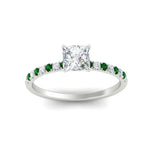 Load image into Gallery viewer, princess-cut-french-pave-emerald-engagement-ring-in-white-gold-FD11408PRRGEMGRANGLE5-NL-WG_d4678d99-3276-43b6-ad4a-3f849a235d20?v=1762849878