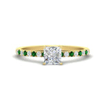 Load image into Gallery viewer, princess-cut-french-pave-emerald-engagement-ring-in-yellow-gold-FD11408PRRGEMGR-NL-YG_2c5deb42-d93f-4a37-adf2-4e3aa6777f22?v=1762849878
