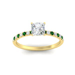Load image into Gallery viewer, princess-cut-french-pave-emerald-engagement-ring-in-yellow-gold-FD11408PRRGEMGRANGLE5-NL-YG_9f4df77d-19ee-4fe5-abd9-949384838b3c?v=1762849878