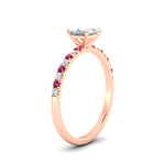 Load image into Gallery viewer, princess-cut-french-pave-pink-sapphire-engagement-ring-in-rose-gold-FD11408PRRGSADRPIANGLE2-NL-RG_9c9587e9-bd99-4967-a6a8-a0244b59a1c8?v=1762849878