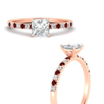 Load image into Gallery viewer, princess-cut-french-pave-ruby-engagement-ring-in-rose-gold-FD11408PRRGRUDRANGLE3-NL-RG_ef9be119-d403-4573-b657-4782a0662530?v=1762849878