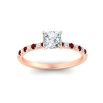 Load image into Gallery viewer, princess-cut-french-pave-ruby-engagement-ring-in-rose-gold-FD11408PRRGRUDRANGLE5-NL-RG_85c95314-32f6-4846-a79d-0c3a7a9eed40?v=1762849878