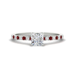 Load image into Gallery viewer, princess-cut-french-pave-ruby-engagement-ring-in-white-gold-FD11408PRRGRUDR-NL-WG_f5815da2-750f-4e02-9a2a-d7c6fdc600ac?v=1762849878