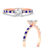 Load image into Gallery viewer, princess-cut-french-pave-sapphire-engagement-ring-in-rose-gold-FD11408PRRGSABLANGLE3-NL-RG_156612bf-d8fd-4863-a25b-9a1bb29b126f?v=1762849877