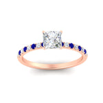 Load image into Gallery viewer, princess-cut-french-pave-sapphire-engagement-ring-in-rose-gold-FD11408PRRGSABLANGLE5-NL-RG_1ae9f4aa-5806-4466-828e-b5aeda06704f?v=1762849878