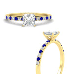 Load image into Gallery viewer, princess-cut-french-pave-sapphire-engagement-ring-in-yellow-gold-FD11408PRRGSABLANGLE3-NL-YG_2bdfbc24-4dd5-4b46-8496-64ea3bcd1874?v=1762849878