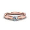Load image into Gallery viewer, princess-cut-glossy-milgrain-single-stone-anniversary-diamond-ring-in-14K-rose-gold-FD-ENR8985PRR-NL-RG