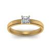 Load image into Gallery viewer, princess-cut-glossy-milgrain-single-stone-anniversary-diamond-ring-in-14K-yellow-gold-FD-ENR8985PRRANGLE5-NL-YG