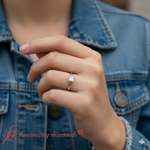 Load image into Gallery viewer, princess-cut-half-bezel-solitaire-engagement-ring-white-gold-fdenr11525-model-1000