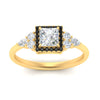 Load image into Gallery viewer, princess-cut-halo-cluster-accent-black-diamond-engagement-ring-in-yellow-gold-FD10512PRRGBLACKANGLE5-NL-YG_a6005a24-f562-4c25-a40d-73278ddfc029.jpg?v=1770117386