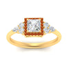 Load image into Gallery viewer, princess-cut-halo-cluster-accent-orange-sapphire-engagement-ring-in-yellow-gold-FD10512PRRGSAORANGLE5-NL-YG_b3061667-0279-4ee0-9f19-36eb0dec32c3.jpg?v=1770117387
