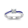 Load image into Gallery viewer, princess-cut-infinity-twist-diamond-engagement-ring-with-blue-sapphire-in-14K-white-gold-FD8253PRRGSABL-NL-WG