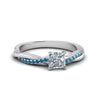 Load image into Gallery viewer, princess-cut-infinity-twist-diamond-engagement-ring-with-ice-blue-topaz-in-14K-white-gold-FD8253PRRGICBLTO-NL-WG