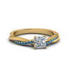 Load image into Gallery viewer, princess-cut-infinity-twist-diamond-engagement-ring-with-ice-blue-topaz-in-14K-yellow-gold-FD8253PRRGICBLTO-NL-YG