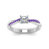 Load image into Gallery viewer, princess-cut-infinity-twist-diamond-engagement-ring-with-violac-topaz-in-14K-white-gold-FD8253PRRGVITO-NL-WG