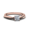 Load image into Gallery viewer, princess-cut-infinity-twist-engagement-ring-with-black-diamond-in-14K-rose-gold-FD8253PRRGBLACK-NL-RG
