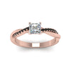 Load image into Gallery viewer, princess-cut-infinity-twist-engagement-ring-with-black-diamond-in-14K-rose-gold-FD8253PRRGBLACK-NL-RG