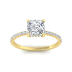 Load image into Gallery viewer, princess-cut-pave-underhalo-engagement-ring-in-yellow-gold-FDENR11490PRRANGLE5-NL-YG.jpg?v=1761729758