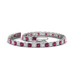 Load image into Gallery viewer, Princess Cut Basket Tennis 9 Ct Bracelet