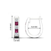 Load image into Gallery viewer, princess-cut-pink-sapphire-channel-set-hoops-earrings-white-gold-fdear1018gsadrpiangle3-nl-wg-hw.jpg