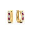 Load image into Gallery viewer, princess-cut-pink-sapphire-channel-set-hoops-earrings-in-yellow-gold-fdear1018gsadrpiangle1-nl-yg.jpg