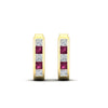 Load image into Gallery viewer, princess-cut-pink-sapphire-channel-set-hoops-earrings-in-yellow-gold-fdear1018gsadrpiangle2-nl-yg.jpg