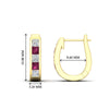 Load image into Gallery viewer, princess-cut-pink-sapphire-channel-set-hoops-earrings-in-yellow-gold-fdear1018gsadrpiangle3-nl-yg-hw.jpg