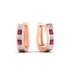 Load image into Gallery viewer, princess-cut-pink-sapphire-channel-set-hoops-earrings-rose-gold-fdear1018gsadrpiangle1-nl-rg.jpg