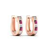 Load image into Gallery viewer, princess-cut-pink-sapphire-channel-set-hoops-earrings-rose-gold-fdear1018gsadrpiangle5-nl-rg.jpg