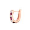 Load image into Gallery viewer, princess-cut-pink-sapphire-channel-set-hoops-earrings-rose-gold-fdear1018gsadrpiangle6-nl-rg.jpg