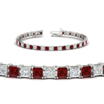 Load image into Gallery viewer, Princess Cut Basket Tennis 9 Ct Bracelet