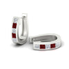 Load image into Gallery viewer, princess-cut-ruby-channel-set-hoops-earrings-white-gold-fdear1018grudrangle7-nl-wg.jpg