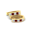 Load image into Gallery viewer, princess-cut-ruby-channel-set-hoops-earrings-in-yellow-gold-fdear1018grudrangle4-nl-yg.jpg