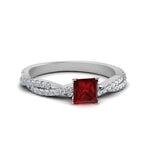 Load image into Gallery viewer, princess-cut-ruby-infinity-twist-ring-in-white-gold-FD8233PRRGRUDR-NL-WG-GS.jpg