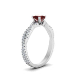 Load image into Gallery viewer, princess-cut-ruby-infinity-twist-ring-in-white-gold-FD8233PRRGRUDR-NL-WG-GS.jpg
