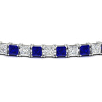 Load image into Gallery viewer, Princess Cut Basket Tennis 9 Ct Bracelet