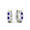 Load image into Gallery viewer, princess-cut-sapphire-channel-set-hoops-earrings-white-gold-fdear1018gsablangle1-nl-wg.jpg